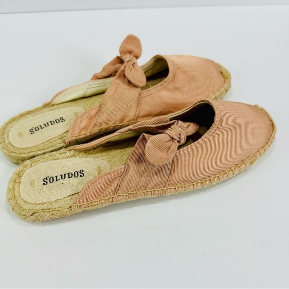 NWOT SOLUDOS ROSE COLOR SLIP ON ESPADRILLE MULES WOMENS SIZE 8 1/2 SHOES COMFY - Picture 7 of 9